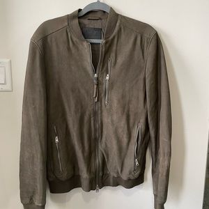 AllSaints ‘Stones’ bomber. Size medium. 100% Sheep Leather